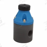 PULSAFEEDER Pressure Relief Valve: PVDF/TFE, NPT x NPT, 1/2 in Inlet Connection Size (MPN NA100001-PVD). Key specifications — Brand: PULSAFEEDER.