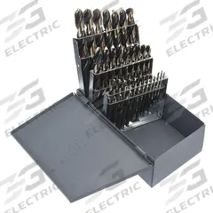 CLE-LINE Mechanics Length Drill Bit Set: 29 Pc, 1/16" to 1/2", 135° Split Point, Black Oxide HSS (MPN C21162). Key specifications — attr1238911: Metal Index.