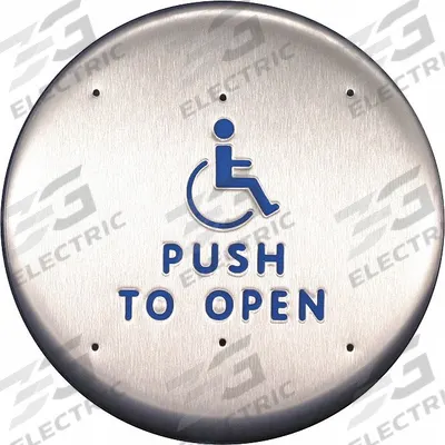 BEST Exit Push Button: Black, Black - Push-to-Exit Buttons