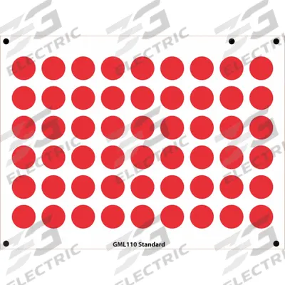 ACCUFORMNMC Gauge Marking Labels: Red, Polyester