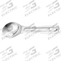 TABLECRAFT PRODUCTS COMPANY Measuring Spoon: Dry/Liquid, 1 tsp Capacity, Stainless Steel, Silver (MPN 721C). Key specifications — Dry/Liquid: Liquid; Material: Stainless Steel; Color: Silver; Brand: TABLECRAFT PRODUCTS COMPANY; NSF Certified: No; Graduation Subdivisions: 1 tsp.