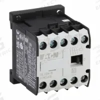 EATON Miniature IEC Magnetic Contactor: Non-Reversing, 3 Poles, 3NO Contacts, 6 A, 24V AC Coil (MPN XTMC6A10T). Key specifications — attr945107: EATON; attr972381: Yes.