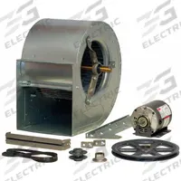 Blower with Motor and Drive Package: 10 1/4 in Wheel Dia, Belt Drive, Includes Drive Pack, 1 hp (MPN 7J404). Key specifications — Brand: DAYTON; Motor Housing Design: Totally Enclosed Motor; Nominal Voltage: 230/460V AC.