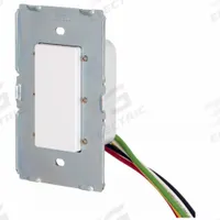 HUBBELL Wall Switch: Touch Switch, 3-Way, Maintained, White, 120/277V AC, 8 A (MPN WSS1277). Key specifications — Illuminated: No; Voltage Rating: 120/277V AC.