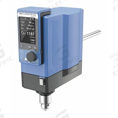 IKA Overhead Mixer: 2,000 RPM Max Speed, 400 N-cm, 100,000 cps Max Viscosity - High-Torque Overhead Stirrers