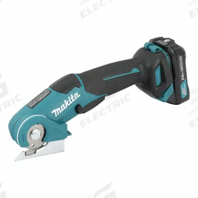 MAKITA Shear Kit: 300 stroke/min, CXT, 12V DC, 2.0 Ah, Li-Ion, CXT - Makita Cordless Shears for Carpet & Leather