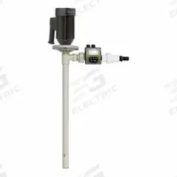 STANDARD PUMP Electric Drum Pump: 1 hp HP, 110 to 120 V AC, 27 gpm, 300 cps Max. Viscosity, PVDF (MPN BC280PVDF60). Key specifications — Brand: STANDARD PUMP; Suction Tube Material: PVDF.