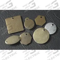 C.H. HANSON Blank Tag: Brass, Brass, 0.04 in Thick, Hexagon, 1 1/4 in x 1 1/4 in, 25 PK (MPN 42492). Key specifications — Material: Brass; Color: Brass; Brand: C.H. HANSON.