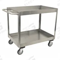 JAMCO Utility Cart: 1,200 lb, 36 in L x 24 in W Shelf, 42 in L x 25 in W x 35 in H Overall Dim, Flat (MPN XZ236N800). Key specifications — Caster/Wheel Configuration: (2) Swivel; Brand: JAMCO; Caster Wheel/Tread Material: Rubber.