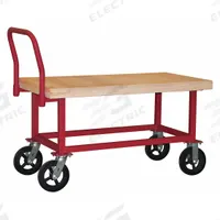 DURHAM MFG Platform Truck: 1,800 lb, 48 in L x 24 in W x 25 5/8 in H Deck, 8 in Caster Dia (MPN WHPT-WD-2448-8MR-17T). Key specifications — Side Panel Type: No Side Panels; Caster/Wheel Configuration: (2) Swivel; Brand: DURHAM MFG.