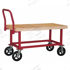 DURHAM MFG Platform Truck: 1,800 lb, 48 in L x 24 in W x 25 5/8 in H Deck, 8 in Caster Dia (MPN WHPT-WD-2448-8MR-17T). Key specifications — Side Panel Type: No Side Panels; Caster/Wheel Configuration: (2) Swivel; Brand: DURHAM MFG.