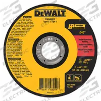 DEWALT Abrasive Cut-Off Wheel: Type 1, 5" x 0.04" x 7/8", Aluminum Oxide, 60 Grit, A60T (MPN DWA8063F). Key specifications — Series: A60T; Brand: DEWALT.