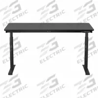 VERSADESK Electric Sit-Stand Desk: Black, Wood, 60 in Overall Wd, 30 in Overall Dp, Laminate/Steel (MPN VT1076030-01-01). Key specifications — attr989930: Black; attr989931: Steel; attr989903: VERSADESK; attr989914: Black; attr989916: Wood.