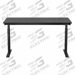 VERSADESK Electric Sit-Stand Desk: Black, Wood, 60 in Overall Wd, 30 in Overall Dp, Laminate/Steel (MPN VT1076030-01-01). Key specifications — attr989930: Black; attr989931: Steel; attr989903: VERSADESK; attr989914: Black; attr989916: Wood.
