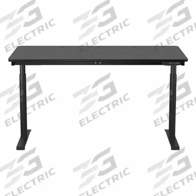 VERSADESK Electric Sit-Stand Desk: Black, Wood, 60 in Overall Wd, 30 in Overall Dp - Electric Adjustable-Height Desks