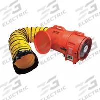 ALLEGRO Confined Space Fan: 115/230 V AC, 12 in Duct Dia, 1 hp Horsepower, Orange, 13 A Current (MPN 9543-15). Key specifications — Brand: ALLEGRO; Operating Voltage: 120/240 V AC.