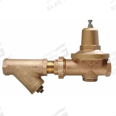 WILKINS Water Pressure Reducing Valve: FNPT x FNPT, 1 1/4 in Pipe Size, Cast Bronze - High Capacity Water Pressure Regulators