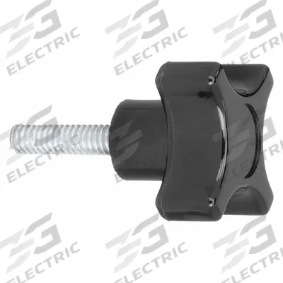 DAVIES Hand Knob: 4 Point, Thermoset, 5/16"-18 Thread - 4-Arm Knobs with Threaded Stud