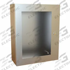 HAMMOND Electrical Enclosure: Stainless Steel, 20 in x 16 in x 6 in, NEMA 12/13/3R/4/4X, Hinged (MPN EN4SD20166WSS). Key specifications — Brand: HAMMOND; Closure Method: 1/4-Turn Latch; Enclosure Material: Stainless Steel; Knockouts: Not Included.