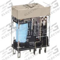OMRON General Purpose Relay: Socket Mounted, 5 A Current Rating, 12V DC, DPDT, 8 Pins/Terminals (MPN G2R-2-SN-DC12(S)). Key specifications — Brand: OMRON; Base Type: Square; Mounting Style: Plug-In; Pin Shape: Flat; Electrical Connection: Quick-Connect; Manufacturer Part Number: G2R-2-SN-DC12(S); Series: G2RS Series.