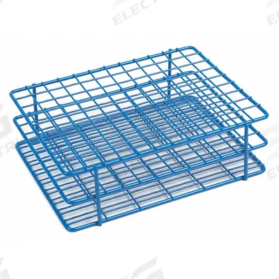 HEATHROW SCIENTIFIC Tube Rack: Wire, Blue, (108) Wells, 108 Compartments - Lab Storage Racks