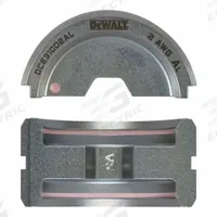 DEWALT Die Set: For DCE310, U-Die, #2 AWG Aluminum U-Die (MPN DCE31002AL). Key specifications — attr534228: U-Die; attr534229: DCE310; attr551983: Die Set; attr551985: #2 AWG Aluminum U-Die.
