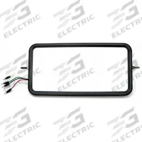 Truck Mirror - Without Harness: Rectangular, Flat and Convex, For Passenger Vehicle Side, Heated (MPN 708212-4). Key specifications — Mirror Profile: Flat and Convex; Shape: Rectangular; Mirror Size: 16 in x 7 in; For Vehicle Side: Passenger; Heated: Yes; Motorized: No; Brand: VELVAC.