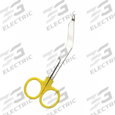 EMI Colorband Scissor: Bandage Scissors, Stainless Steel, Angled, Plastic - Standard Bandage Scissors