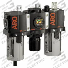 ARO Filter/Regulator/Lubricator: 3/8 in NPT, 85 cfm, 150 psi Max Op Pressure, 5 micron, 1500 Series (MPN C38231-800). Key specifications — attr109588: 1500; attr109524: ARO.