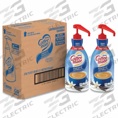 COFFEE MATE French Vanilla Creamer: French Vanilla, 1.5 L Item Size - Creamers
