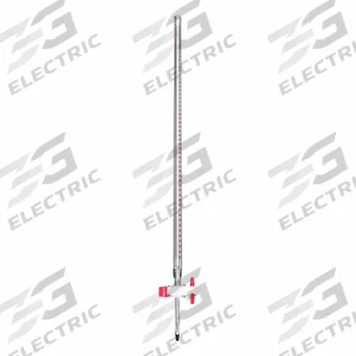 UNITED SCIENTIFIC SUPPLIES Straight Bore Buret: 100 mL, B, 786 mm, ±0.20 mL, 0.2 mL Inc - Class B Glass Burets