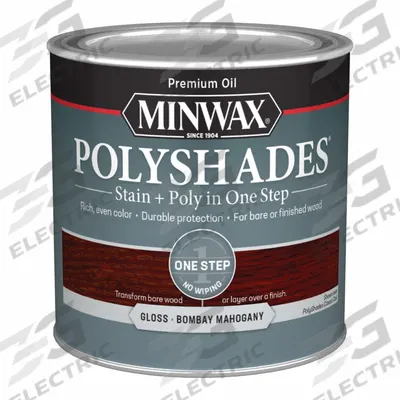 MINWAX Wood Stain: Wood Stain and Sealer, Interior, Oil, 0.5 pt Container Size - Combination Wood Stain & Sealers