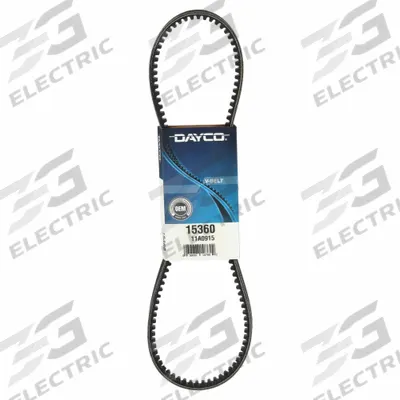 DAYCO Automotive Drive Belt: V-Belt, 11A, A Belt Trade Size, Cogged Belt, 36° Angle - 11A Series Cogged V-Belts