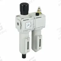 NUMATICS Filter Regulator Assembly: 3/8 in NPT, 4,450 lpm, 10 bar Max Op Pressure, 5 micron, Mist (MPN A652A0000013296). Key specifications — attr109588: 652; attr109546: Manual - Semi-automatic Drain; attr109524: NUMATICS.