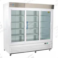 AMERICAN BIOTECH SUPPLY Pharmacy Refrigerator: 69 cu ft, Upright, 2°C to 7°C, 33 1/4 in Overall Dp (MPN PH-ABT-HC-S69G). Key specifications — Door Opening Style: Sliding; Color: White; Alarm Type: Temperature; Manufacturer Part Number: PH-ABT-HC-S69G; Brand: AMERICAN BIOTECH SUPPLY; Product Type: Pharmacy Refrigerator; Door Type: Sliding Glass; Refrigerant Type: R-290.