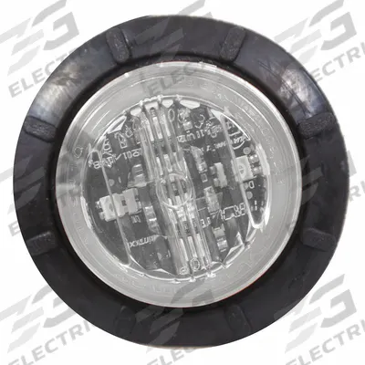 MAXXIMA Low Profile Courtesy Light: Courtesy Light, LED, Clear/White, Round, 12.8V DC - Compact Courtesy Lights