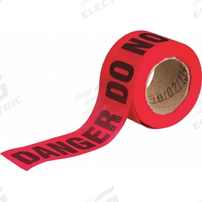 APPROVED VENDOR Barricade Tape: 150 ft Lg, 3 in Wd, Danger Do Not Enter Legend - Specific Danger Messaging Barrier Tape