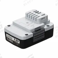 PANASONIC Battery: 1.5 Ah, Battery Included, Tabbed, 7.2V DC (MPN EY9L20B). Key specifications — attr1278107: Not Oil-Resistant.