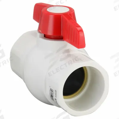 NDS Manual Two-Way Ball Valve: 2 in, PVC, Angle, Socket x Socket, 150 psi Max. Pressure (CWP) - PVC Ball Valves
