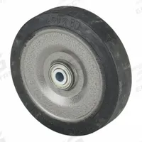 APPROVED VENDOR Caster Wheel: 9 13/16 in Wheel Dia., 2 1/2 in Wheel Wd, Rubber, 1,870 lb Load Rating (MPN SE 250/25K-BB0.75). Key specifications — Wheel Core Material: Steel; Wheel/Tread Color: Black; Brand: APPROVED VENDOR.