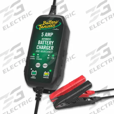 BATTERY TENDER Battery Charger: Charging/Maintaining, Auto, For AGM/Lead Acid/Wet Cell - Handheld Portable Battery Chargers