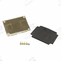 WIREMOLD Floor Box Cover: Rectangular, Gold, Brass, Brushed, 3 1/4 in L x 4 1/4 in W x 1/2 in H (MPN 829STC). Key specifications — Brand: WIREMOLD; Color: Gold; Cover Shape: Rectangular; Finish: Brushed; Material: Brass.