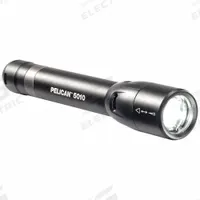 PELICAN Flashlight: 392 lm, 2.15 hr Run Time at Max. Brightness, 184 m Max Beam, 3 Light Outputs (MPN 5010). Key specifications — Brand: PELICAN; Battery Requirements - Broad: Includes 2 AA.