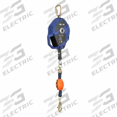 3M DBI-SALA Self Retracting Lifeline: Steel Carabiner Anchor - Mounted SRLs