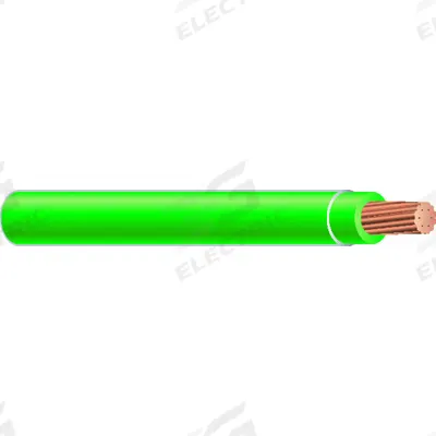 SOUTHWIRE Wire: Copper, 14 AWG, 1 Conductors, Stranded, Green/Yellow, 500 ft Lg - Copper THHN/THWN Building Wires