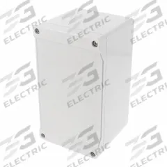 HAMMOND Enclosure: Polycarbonate, 6 in x 3 in x 4 in, NEMA 12/13/4/4X/6/6P, Screw On, Solid Cover (MPN 1555K2GY). Key specifications — Brand: HAMMOND; Closure Method: Screws; Knockouts: Not Included.