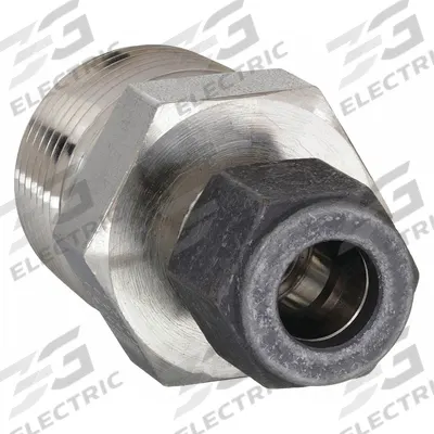 PARKER Compression Fitting Adapter: 5/16 in OD x 1/8 in Pipe Fitting Size - Single-Ferrule Stainless Steel Fittings
