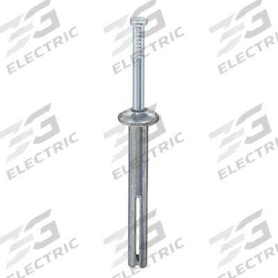 APPROVED VENDOR Hammer Drive Pin Anchor Set: 1/4 in Dia, 2 in Overall Lg, Mushroom - Metal Removable Nail Drive Anchors