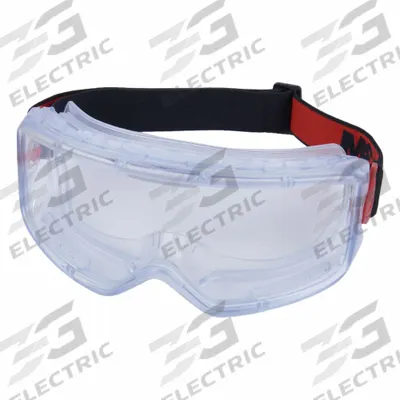 3M Safety Goggles: Clear Lens Color, Anti-Fog/Scratch-Resistant, Dielectric - Comfort Fit Safety Goggles