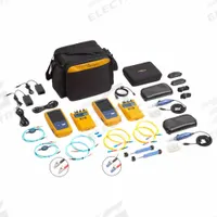 FLUKE NETWORKS Optical Loss Test Set: CertiFiber Pro, Quad (SM/MM), 850nm, 1300nm, 1310nm, 1550nm (MPN CFP2-100-QI). Key specifications — Product Type: Fiber Optic Cable Testing Kit; Includes: Singlemode Test Reference Cord Kit (2m); Manufacturer Part Number: CFP2-100-QI; Adapters Included: LC; Brand: FLUKE NETWORKS; Testing Functions: Optical Power Loss; _Wavelengths: 850nm, 1300nm, 1310nm, 1550nm; _Fiber Mode Supported: Quad (SM/MM).